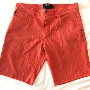 Oakley Jean shorts. Orange. 36 Slim Fit.